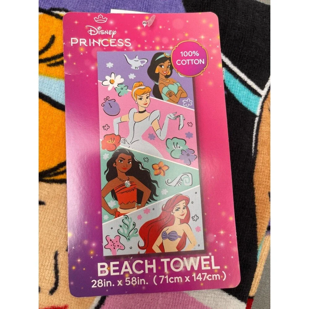 Disney Cartoon Figures Kids 3+ 100% Cotton Beach towl lot 28